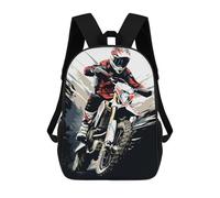 sinyumoney Motocross Dirtbike Mochila Escolar/de Negocios, Resistente, Para Portátil, Para La Escuela/trabajo/viajes 17inch