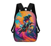 sinyumoney Motocross Mochila Escolar Infantil De Moda Informal Mochilas Infantiles Impresas En 3D Mochila Grande Para Niño 17inch