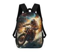 sinyumoney Motorcycle Astronaut in Space Mochila Escolar Infantil Impresa En 3D Para Niños, Mochilas De Viaje De Alta Capacidad, Bolsas Para Libros, Mochila Escolar Infantil 17inch