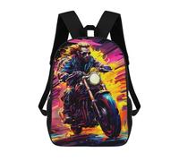 sinyumoney Motorcycle Speed Artwork Mochila Escolar Impresa En 3D Para Niños, Mochila Escolar, Mochilas De Viaje, Bolso Informal De Moda Para Niños Y Estudiantes 17inch