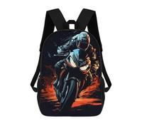 sinyumoney Motorcycle Supersportler Mochila Escolar Infantil Impresa En 3D Para Niños, Mochilas De Viaje, Bolsas Para Libros Para Niños Estudiantes De Primaria 17inch