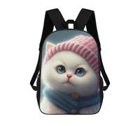 sinyumoney Moulin Rouge Paris - Mochila escolar grande resistente al agua para laptop, para adolescentes, niñas, niños, mujeres y hombres, Sombrero de gato, 17"