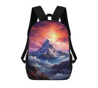 sinyumoney Mount Everest Mountain Mochila Ronaldo, Mochila Infantil, Mochila Escolar Para Estudiantes, Mochila Para Libros, Mochila Escolar Impresa En 3D Para Niños Y Niñas, 17inch