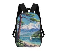 sinyumoney Mount Fuji in Japan Mochilas Impresas En 3D Para Niños, Mochila Escolar, Mochila De Moda Para Niños De Primaria Y Secundaria 17inch