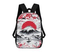 sinyumoney Mount Fuji Ink Wash Mochilas Impresas En 3D 17inch Mochila Escolar Infantil Para Exteriores, Mochila Informal De Día, Bolsas De Viaje Informales Para Estudiantes De Secundaria