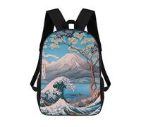 sinyumoney Mount Fuji Lake Yamanaka Mochila Escolar Infantil Impresa En 3D Para Niños, Mochila De Viaje De Alta Capacidad, Bolsas Para Libros, Mochila Escolar Infantil 17inch