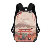 sinyumoney Mount Fuji Landscape Mochilas Impresas En 3D Para Niños, Mochila Escolar, Mochila Informal Para Exteriores, Mochila Informal De Moda Para Niños, Lindas Bolsas De Viaje 17inch