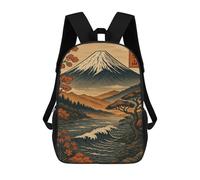 sinyumoney Mount Fuji Landscape Style Art Mochilas Para Niños Mochila Escolar Mochila Escolar Impresa En 3D Mochilas Escolares De Moda Para Niños De Primaria Y Secundaria 17inch