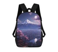 sinyumoney Mount Fuji Moonlight Vale Mochilas Para Niños Mochila Escolar Mochila Escolar Impresa En 3D Mochilas Escolares De Moda Para Niños De Primaria Y Secundaria 17inch