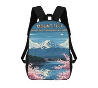 sinyumoney Mount Fuji National Park Japan Art Mochila Infantil De 17 Pulgadas, Mochila Escolar Con Estampado 3D De Dibujos Animados Para Niños Y Adolescentes.