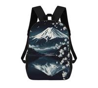 sinyumoney Mount Fuji Night Scene Mochilas Para Niños Y Estudiantes, Mochilas Escolares Impresas En 3D, Mochilas Para Estudiantes De Primaria Y Secundaria Para Niños Y Niñas 17inch