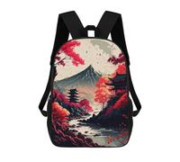 sinyumoney Mount Fuji Painting Mochila Infantil, Mochila Escolar Para Niños Y Adolescentes, Mochila De Viaje, Mochila Escolar, Mochila Para Libros 17inch