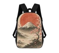sinyumoney Mount Fuji with Cherry Blossoms Mochila Escolar Infantil Impresa En 3D Para Niños, Mochilas De Viaje, Bolsas Para Libros Para Niños Estudiantes De Primaria 17inch