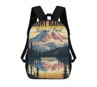 sinyumoney Mount Rainier National Park Mochila Escolar Para Niñas Y Niños, Mochilas De Gran Capacidad, Mochilas Ligeras Para Niños Y Estudiantes 17inch