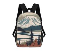 sinyumoney Mount Rainier National Prk Mochila Escolar Grande Resistente Al Agua Para Portátil Para Niños/niñas/adolescentes 17inch
