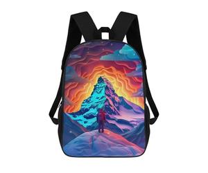 sinyumoney Mountain Adventure Explore Nature's Beauty Mochila Escolar Grande Para Niños, Niñas, Adolescentes, Hombres Y Mujeres 17inch