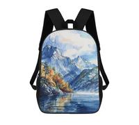 sinyumoney Mountain Autumn Calm Mochilas Infantiles Mochila Escolar Impresa En 3D Para Niños Mochilas De Viaje Bolsas Para Libros Para Niños 17inch Mochila Escolar