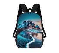 sinyumoney Mountain Beach Sunset Mochila Escolar Secundaria Informal Para Viajes - Perfecta Para Viajes, Trabajo Y Uso Diario 17inch