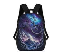 sinyumoney Mountain Bike Adventure in Space -1 Mochila Escolar, Mochila De Viaje Para La Universidad, Mochilas Para Niñas Y Adolescentes 17inch