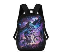 sinyumoney Mountain Bike Adventure in Space Mochilas Infantiles Mochila Escolar Impresa En 3D Para Niños Mochilas De Viaje Bolsas Para Libros Para Niños 17inch Mochila Escolar