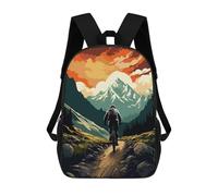 sinyumoney Mountain Bike Mountains Mochilas Para Niños Mochila Escolar Mochila Escolar Impresa En 3D Para Niños Estudiantes De Primaria Y Secundaria 17inch