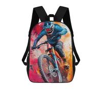 sinyumoney Mountain Biker in Action Mochila Escolar Impermeable Para Ordenador Portátil Para Adolescentes, Chicas, Chicos, Mujeres Y Hombres 17inch