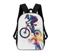 sinyumoney Mountain Biker in Flight Mochila Escolar Resistente Al Agua, Mochila De Viaje, Bolsa Para Computadora Para Campus, Viajes Al Aire Libre, Deportes 17inch