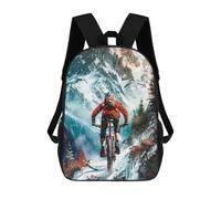 sinyumoney Mountain Biking Adventure Mochila, Mochila Escolar Impresa En 3D, Bolsa Para El Almuerzo Escolar, Mochila De Viaje, Mochila Para Amigos, Mochila Escolar Para Niñas Y Niños 17inch