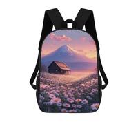 sinyumoney Mountain Cabin Serenity Mochila Escolar Infantil De 17 Pulgadas Con Estampado 3D, Mochila Moderna Para Niños, Mochilas De Viaje, Bolsas Para Libros, Mochila Escolar Infantil
