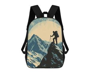 sinyumoney Mountain Climbing Snowy Mochila Infantil, Mochila Escolar Infantil, Mochilas Escolares Impresas En 3D Para Niños Y Estudiantes Adolescentes 17inch