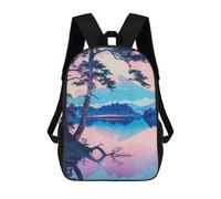 sinyumoney Mountain Lake Mochila Escolar Para Niñas Mochila Impermeable Mochila Informal De Día Mochila Ligera Para Niño Y Niña Mochila Escolar 17inch