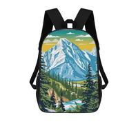 sinyumoney Mountain Landscape Art Siberia Mochilas Infantiles Mochila Escolar Mochila Impresa En 3D Para Niños Mochilas De Viaje Bolsas Para Libros Mochila Escolar Para Niños 17inch