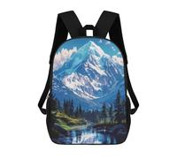 sinyumoney Mountain Landscape Nature Mochila Infantil Escolar Para Niños Con Estampado 3D De Dibujos Animados, Mochila Escolar Para Estudiantes, Mochila Para Portátil Para Niños Y Niñas 17inch