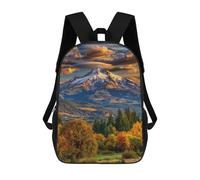 sinyumoney Mountain Peak Scenic View Mochila Escolar Infantil Impresa En 3D Para Niños, Mochila De Viaje De Alta Capacidad, Mochilas Para Libros De 17 Pulgadas Para Niños