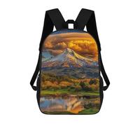 sinyumoney Mountain Reflections Nature's Canvas Mochila Escolar De 17 Pulgadas Para Adolescentes, Con Estampado 3D, Ajustable Y Con Bolsillos, Ideal Para Niños, Niñas Y Estudiantes.