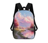 sinyumoney Mountain Serenity Reflections Mochila Escolar Resistente Al Agua Para Ordenador Portátil: Perfecta Para Viajes, Trabajo Y Uso Diario 17inch