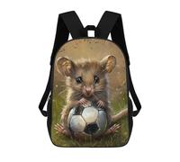 sinyumoney Mouse Soccer Ball Football Mochila Escolar Impresa En 3D 17inch Mochila Escolar Infantil Mochilas De Viaje Mochila Informal De Moda Para Niños Y Estudiantes