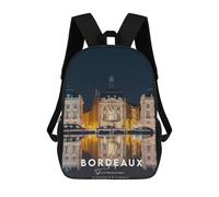 Sinyumoney Mt Fuji And Peace Pagoda Mochila escolar para niñas y niños, gran capacidad, ligera, para niños y estudiantes, granate, 17"