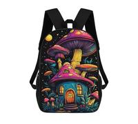 sinyumoney Mushroom House Mochila Escolar Infantil, Mochilas Impresas En 3D, Mochilas Escolares De Moda Para Niños De Primaria Y Secundaria 17inch