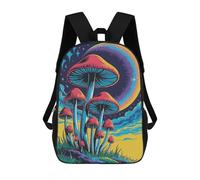 sinyumoney Mushroom Landscape with Rainbow Moon Mochila Escolar/de Negocios, Resistente, Para Portátil, Para Adolescentes, Chicos, Mujeres Y Hombres 17inch