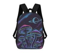 sinyumoney Mushrooms And Space Mochila Escolar Impresa En 3D Para Niños, Mochila Escolar, Mochilas De Viaje, Bolso Informal De Moda Para Niños Y Estudiantes 17inch