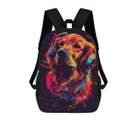 sinyumoney Music Lovers' Best Friend Mochila Escolar Impresa En 3D 17inch Mochilas De Moda Para Niños, Mochilas Escolares Para Niños De Primaria Y Secundaria