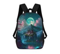 sinyumoney Mystery Palace Mochila Escolar, Mochila Informal, Mochila De Día, Mochila Escolar, De Trabajo, De Viaje Para Niñas, Adolescentes 17inch