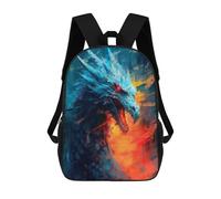 sinyumoney Mystic Dragon Painting Mochila Escolar Infantil Impresa En 3D Para Niños, Mochilas De Viaje De Alta Capacidad, Bolsas Para Libros, Mochila Escolar Infantil 17inch