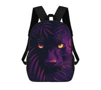 sinyumoney Mystic Panther Vector Portrait with Glowing Eyes Mochila Escolar Infantil De Moda Informal Mochilas Infantiles Impresas En 3D Mochila Grande Para Niño 17inch