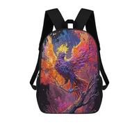 sinyumoney Mystic Phoenix Mochila Infantil, Mochila Escolar De Gran Capacidad Para Estudiantes, Mochila Para Libros, Mochila Para Niños, Niñas, Adultos Y Adolescentes 17inch