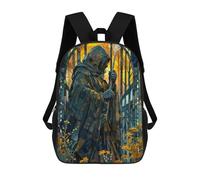 sinyumoney Mystic Wanderer in Bloom Mochilas Impresas En 3D 17inch Mochila Escolar Infantil Para Exteriores, Mochila Informal De Día, Bolsas De Viaje Informales Para Estudiantes De Secundaria
