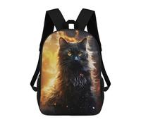 sinyumoney Mystical Black Cat Mochila Escolar Infantil Impresa En 3D, Mochila Informal De Moda Para Niños, Mochila De Viaje De Alta Capacidad Para Libros Para Niños 17inch