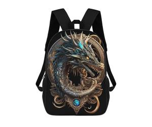 sinyumoney Mystical Cosmic Dragon Mochila Grande Para Portátil Resistente Al Agua Para La Escuela - Perfecta Para Viajes, Trabajo Y Uso Diario 17inch