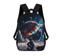 sinyumoney Mystical Cosmic Journey Mochila Escolar Infantil De Moda Informal Mochilas Infantiles Impresas En 3D Mochila Grande Para Niño 17inch